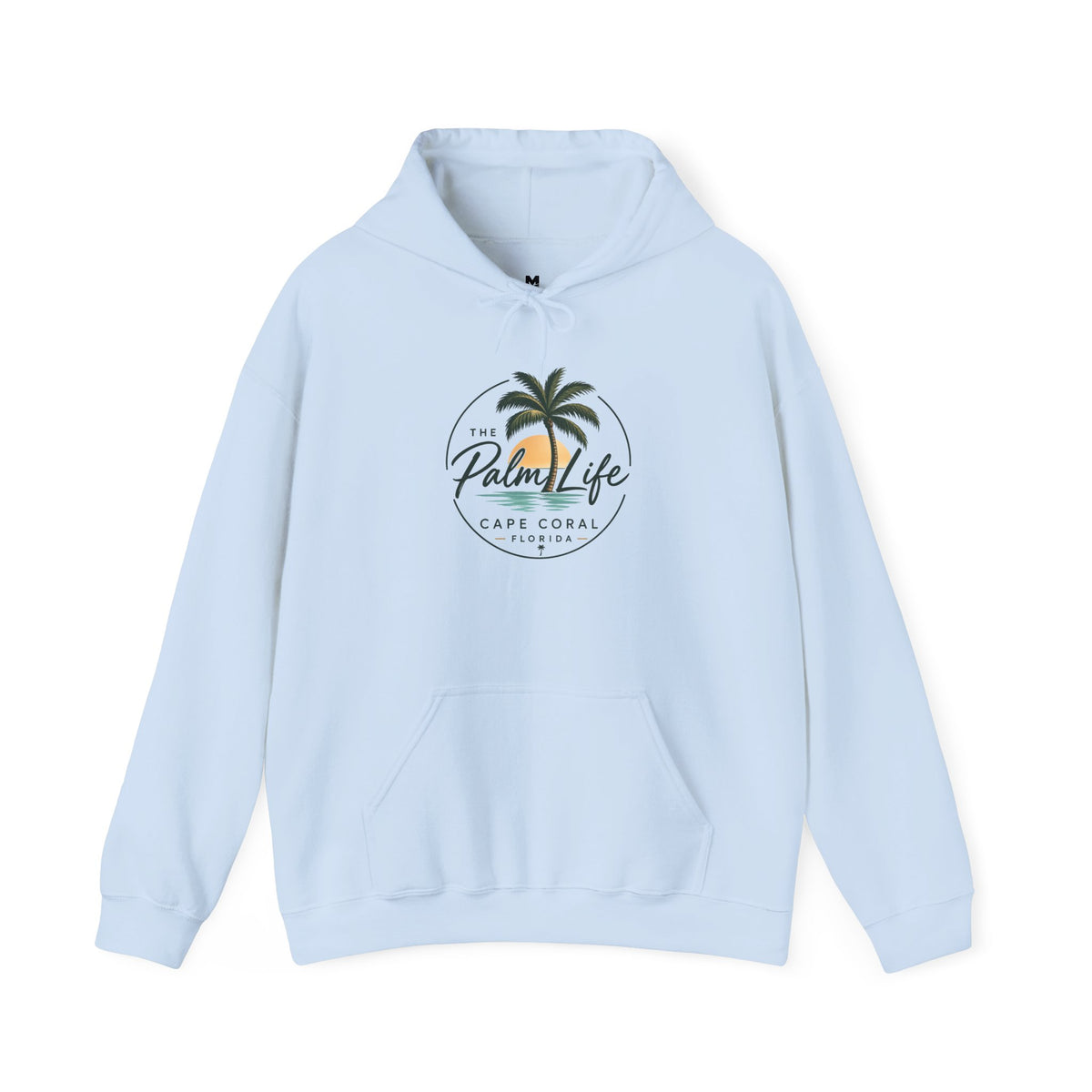 Palm Life Hoodie — Cape Coral Beach Palm Tree Graphic Sweatshirt