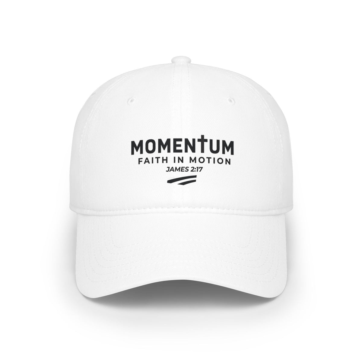 Momentum Faith Baseball Cap — "Momentum: Faith in Motion" (James 2:17)