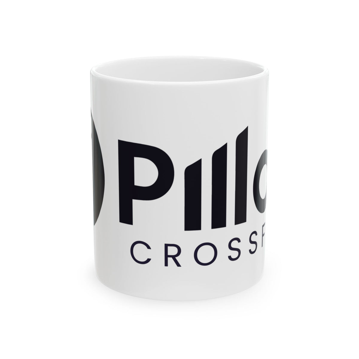 CrossFit Pillar Gym Logo Ceramic Mug — 11oz & 15oz Coffee Cup