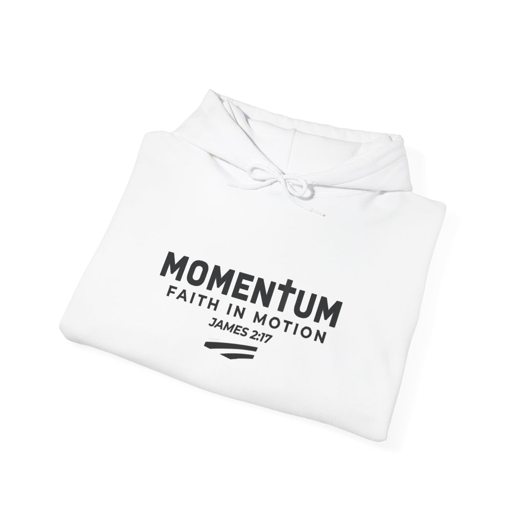 Momentum Hoodie - "Faith in Motion" James 2:17 Christian Inspirational Sweatshirt