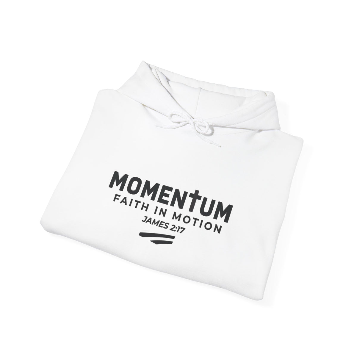 Momentum Hoodie - "Faith in Motion" James 2:17 Christian Inspirational Sweatshirt