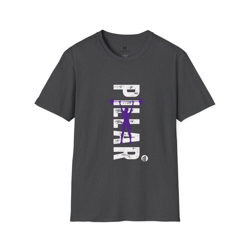 Pillar Vertical Weightlifting T-Shirt — Gym Strength Fitness Tee