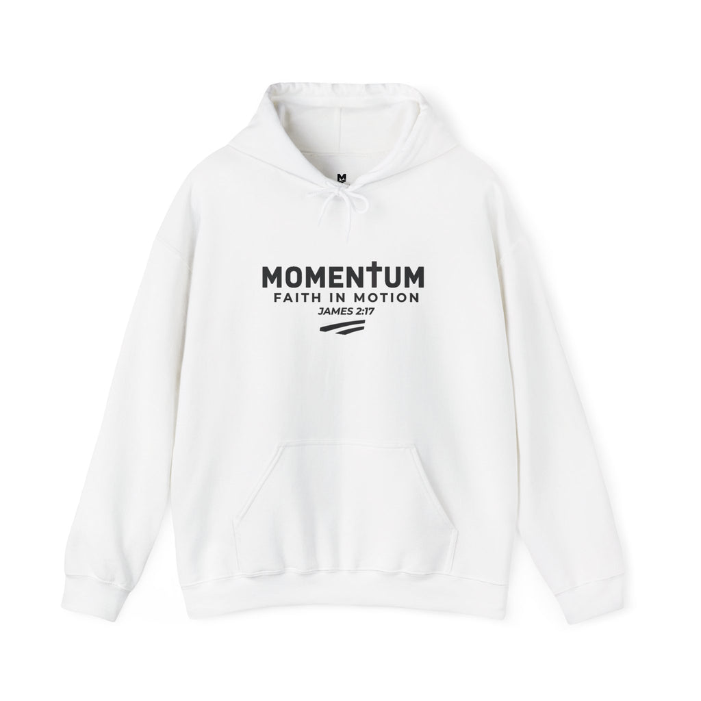 Momentum Hoodie - "Faith in Motion" James 2:17 Christian Inspirational Sweatshirt