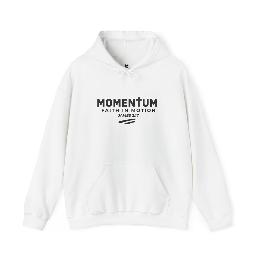 Momentum Hoodie - "Faith in Motion" James 2:17 Christian Inspirational Sweatshirt