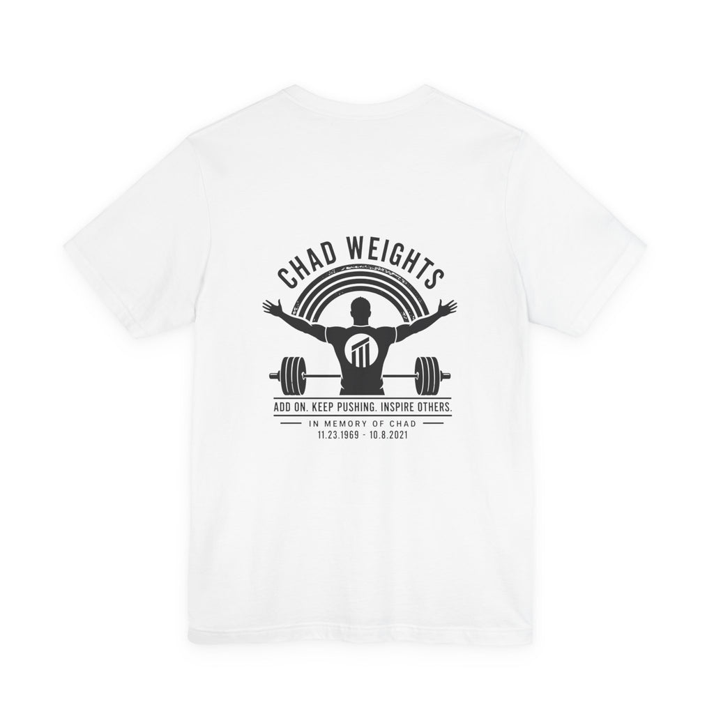Chad Weights Gym Tee — Inspirational Weightlifting Shirt
