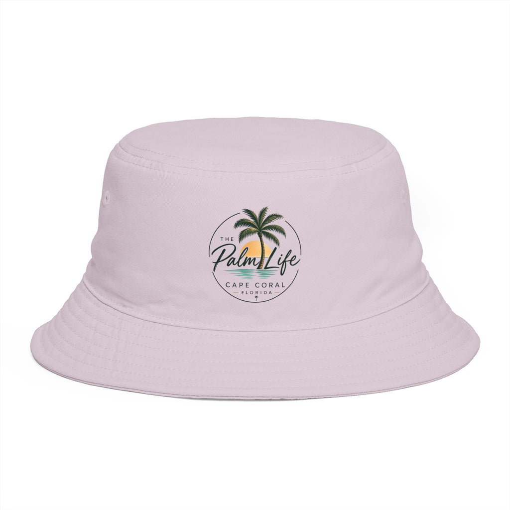 Palm Life Retreat Bucket Hat — Cape Coral Tropical Palm Logo