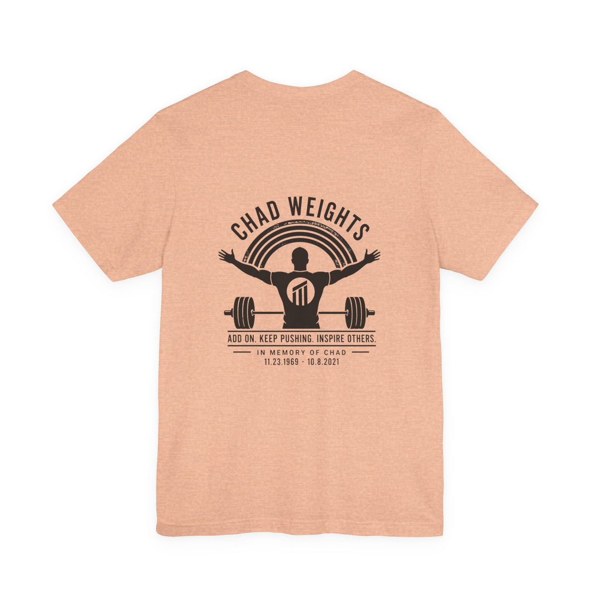 Chad Weights Gym Tee — Inspirational Weightlifting Shirt
