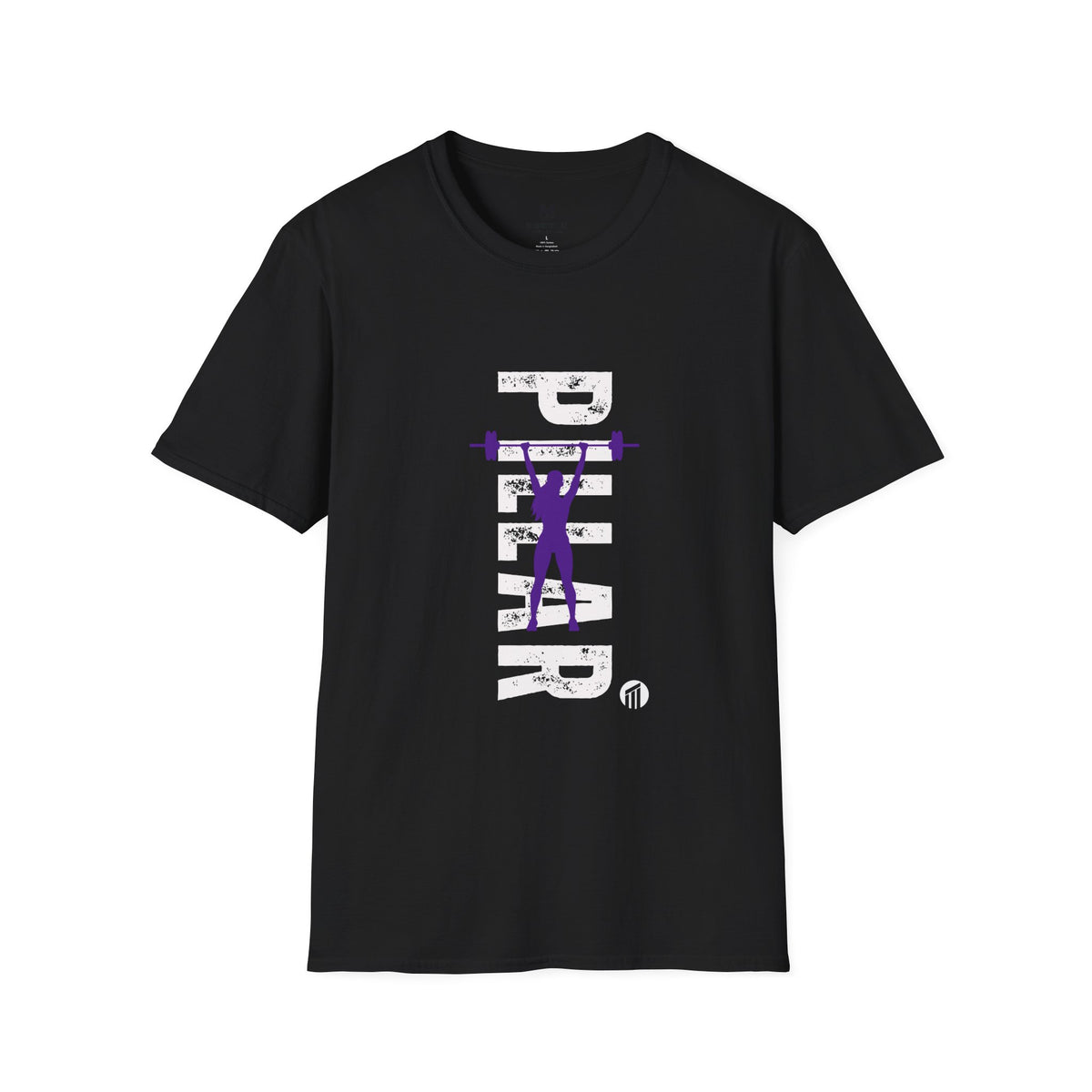 Pillar Vertical Weightlifting T-Shirt — Gym Strength Fitness Tee