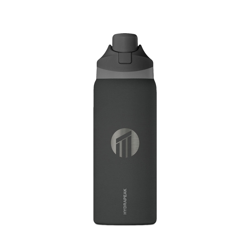 Insulated Water Bottle 32oz — Matte Black Travel Flask