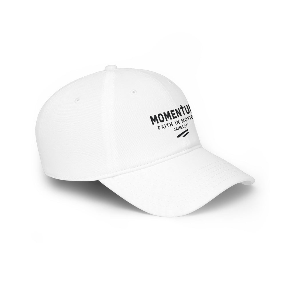 Momentum Faith Baseball Cap — "Momentum: Faith in Motion" (James 2:17)
