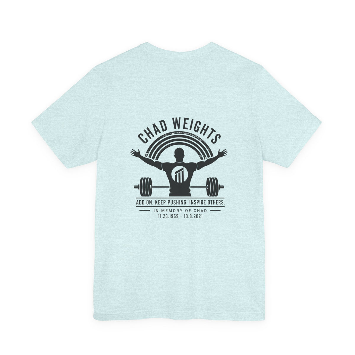 Chad Weights Gym Tee — Inspirational Weightlifting Shirt