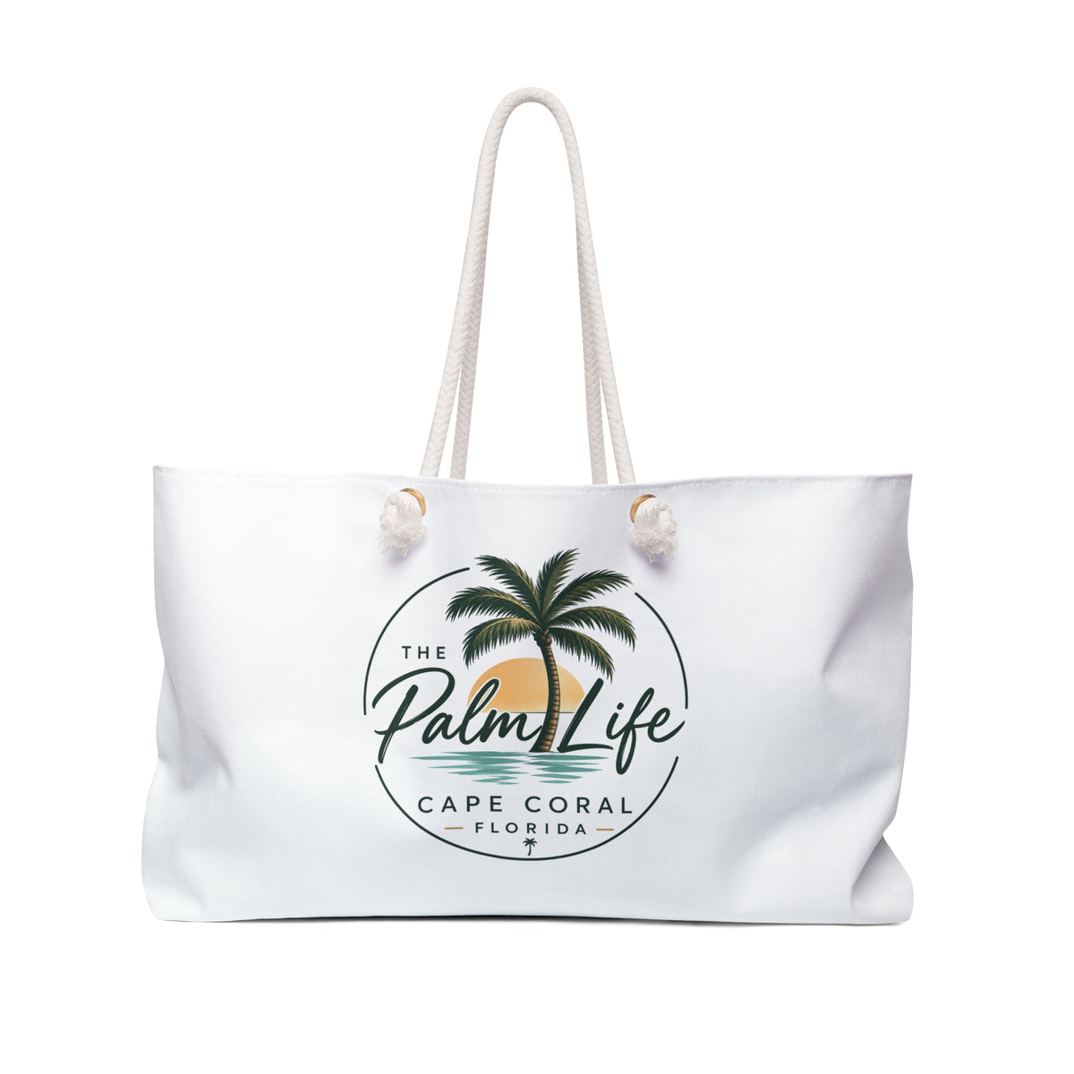 The Palm Life Cape Coral Weekender Bag — Tropical Palm Beach Travel Tote