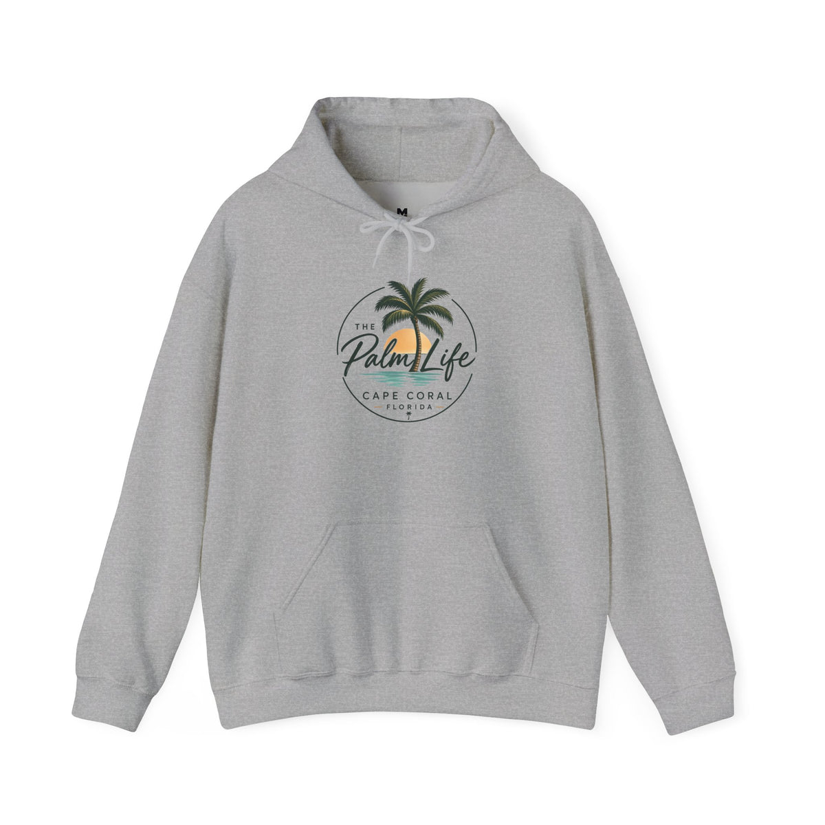 Palm Life Hoodie — Cape Coral Beach Palm Tree Graphic Sweatshirt